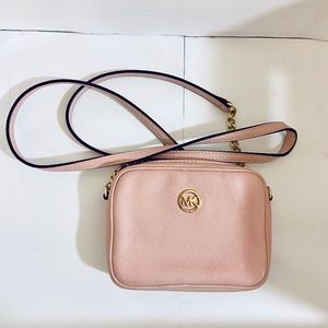 Michael Kors Light Pink Leather Crossbody